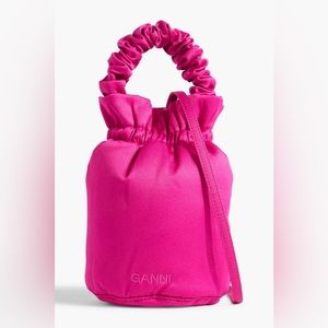 Brand new, with tag, authentic Ganni Satin bag